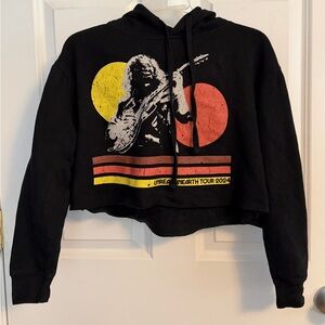 Hozier Unreal Unearthed 2024 Tour Cropped Hoodie Size Small